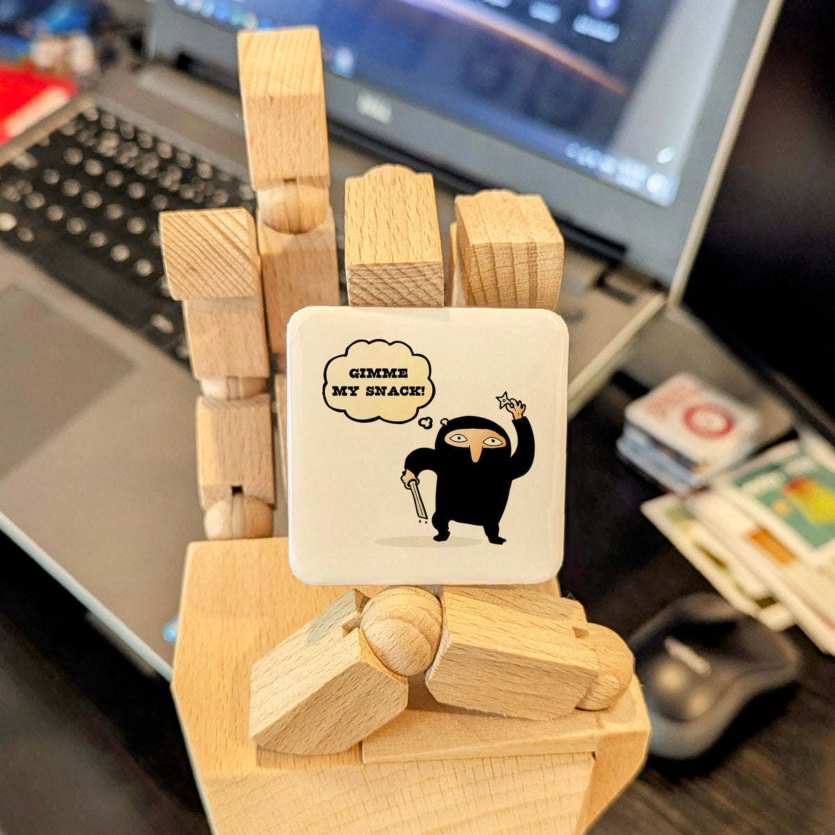Gimme My Snack Magnet | Snack Ninja | 2×2 | Made in Canada - PhiloPerse