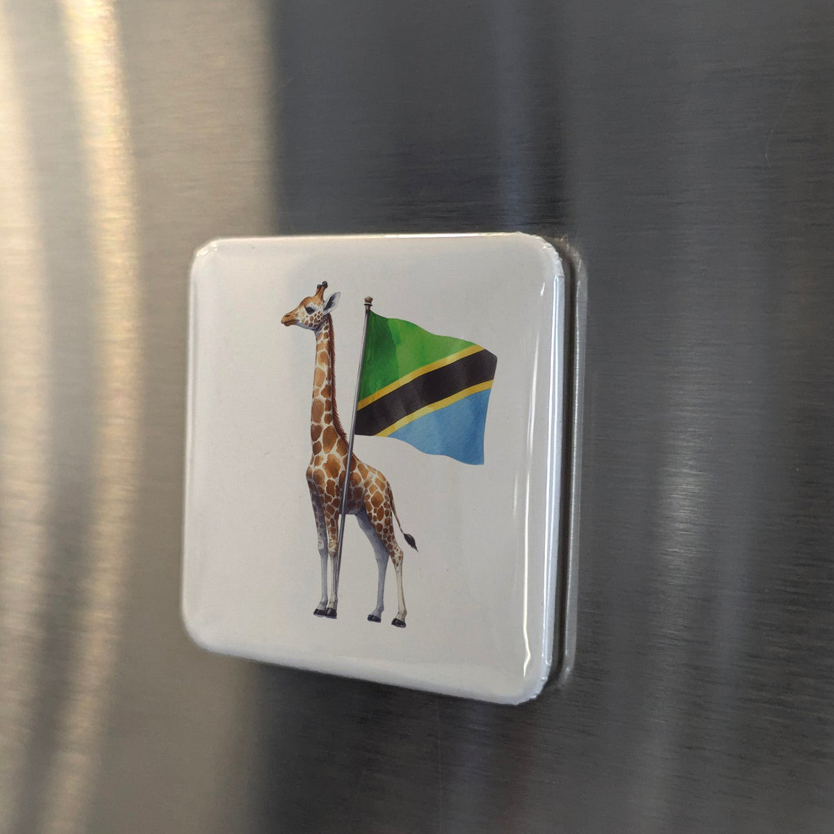 Tanzania Africa Magnet | Giraffe of the Serengeti | 2x2 | Made in Canada
