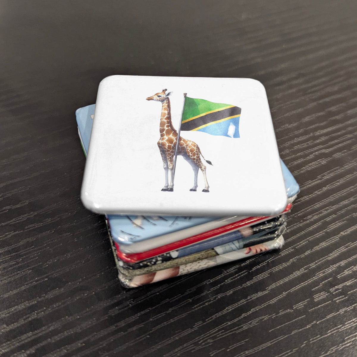 Tanzania Africa Magnet | Giraffe of the Serengeti | 2x2 | Made in Canada