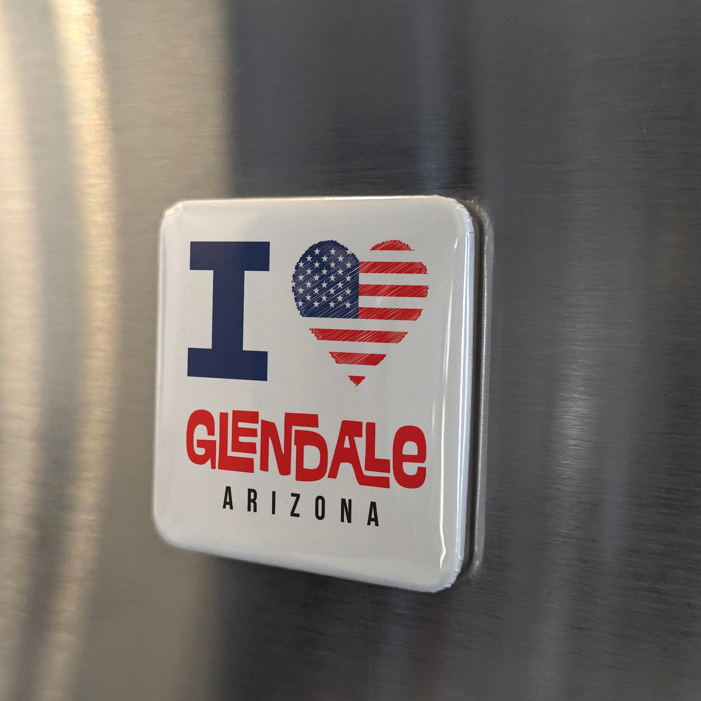 Glendale Arizona Magnet | Antique Capital | 2×2 | Made in Canada - PhiloPerse