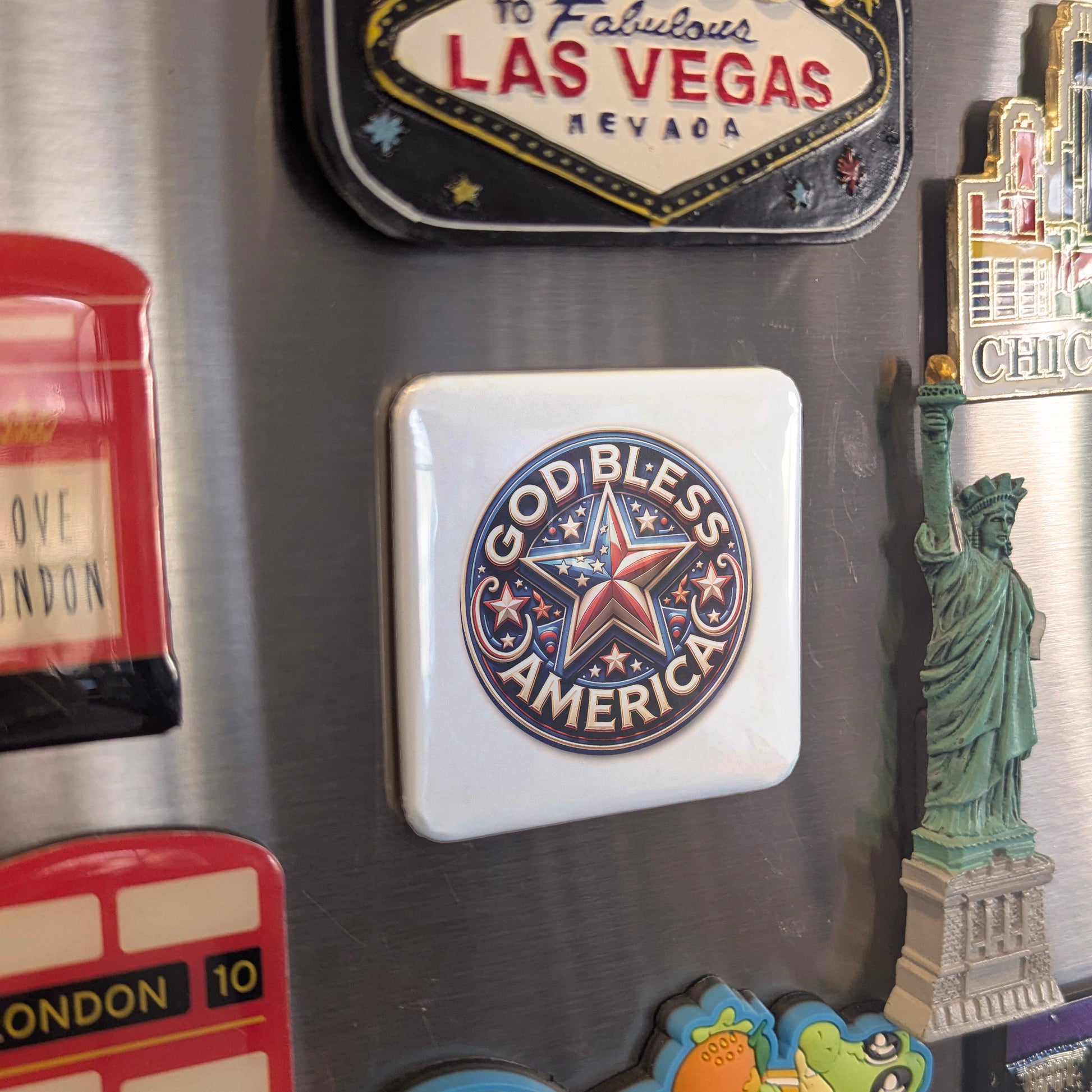 God Bless America Magnet | 2×2 | Made in Canada - PhiloPerse