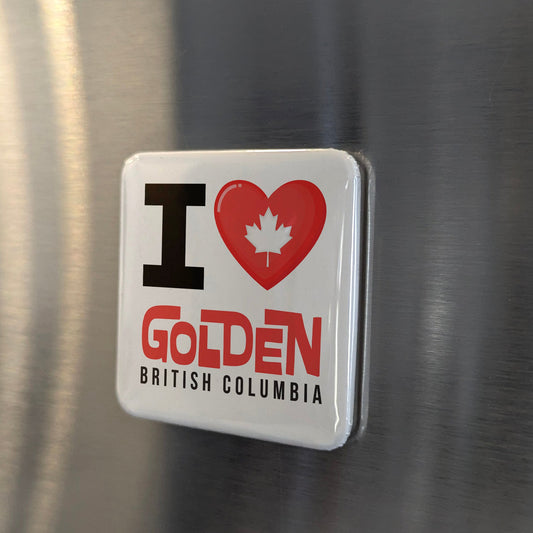 Golden British Columbia Magnet | Kicking Horse Country | 2x2 | Made in Canada - PhiloPerse