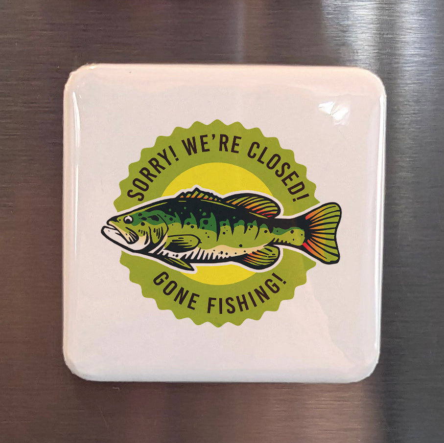 Gone Fishing Fridge Magnet - PhiloPerse