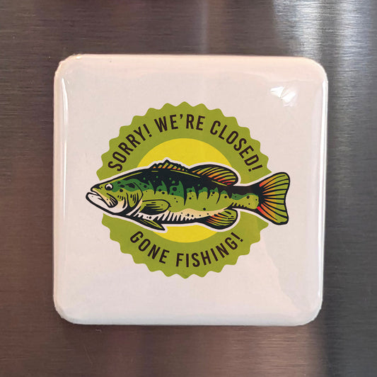 Gone Fishing Fridge Magnet - PhiloPerse