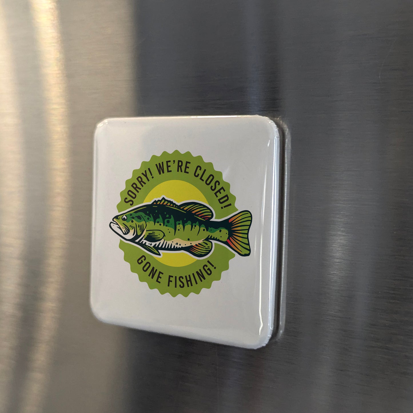 Gone Fishing Fridge Magnet - PhiloPerse