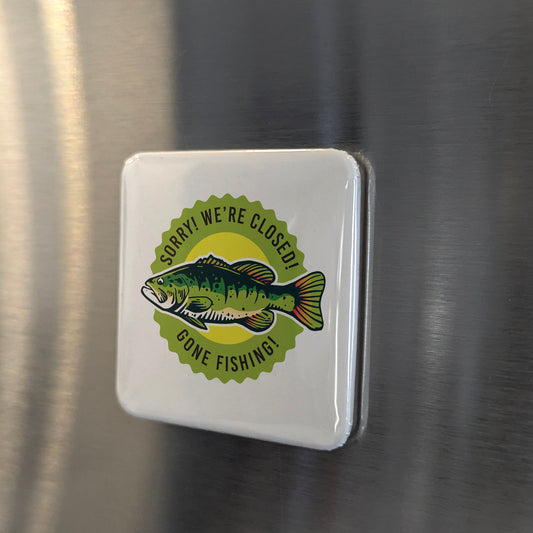 Gone Fishing Fridge Magnet - PhiloPerse