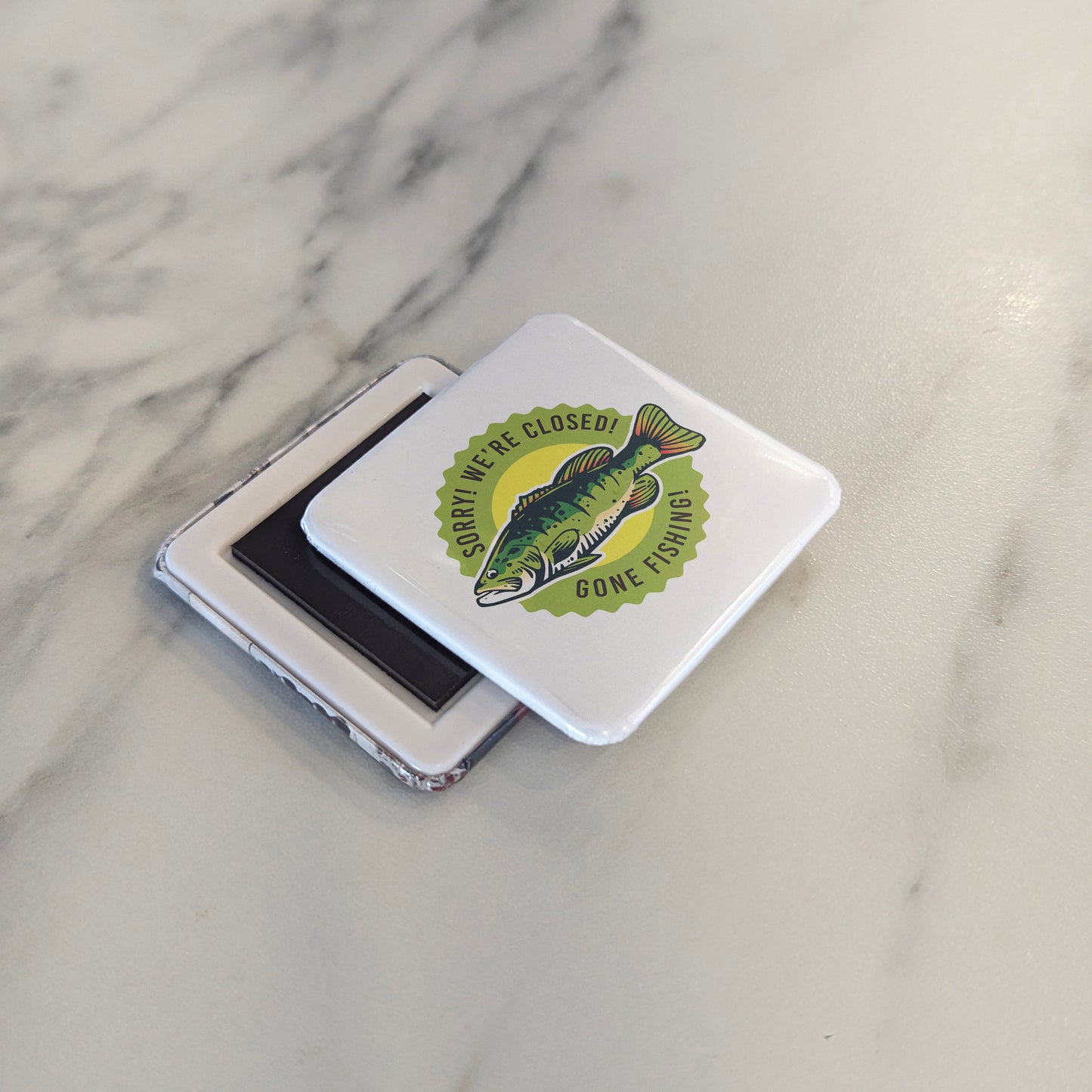 Gone Fishing Fridge Magnet - PhiloPerse