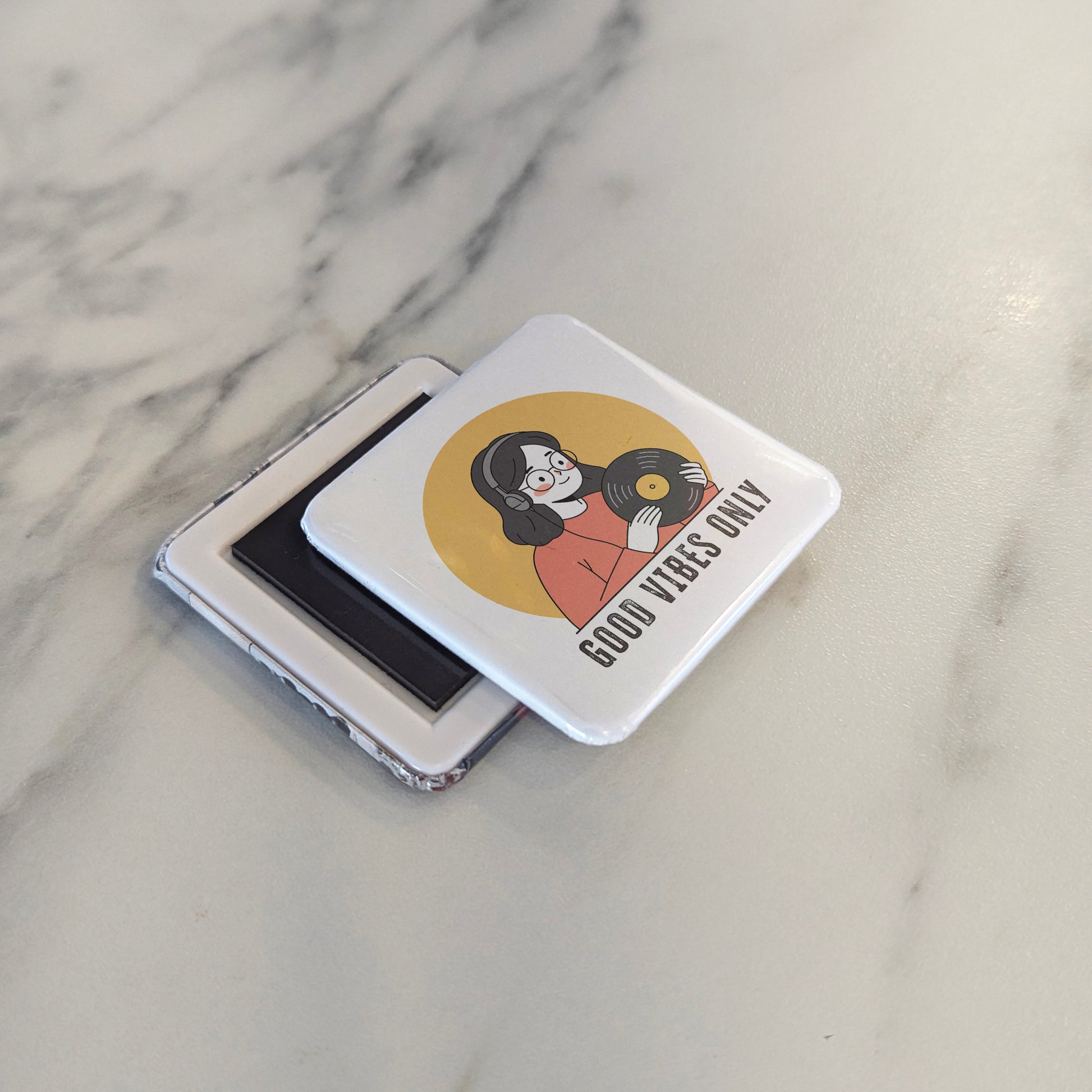 Good Vibes Only V.2 Fridge Magnet - PhiloPerse