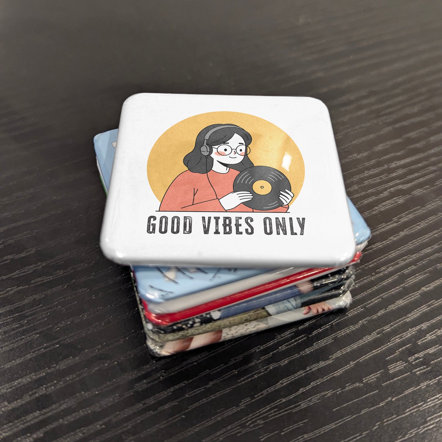 Good Vibes Only V.2 Fridge Magnet - PhiloPerse