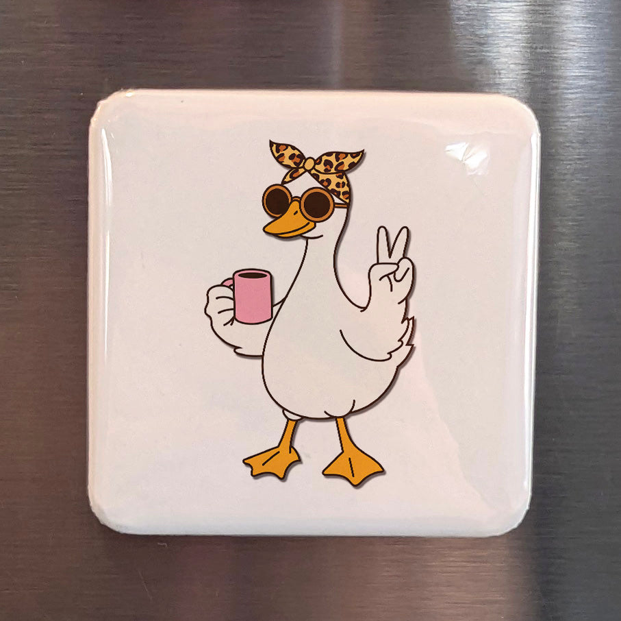 Goose Mom Chillin Magnet | 2×2 | Made in Canada - PhiloPerse