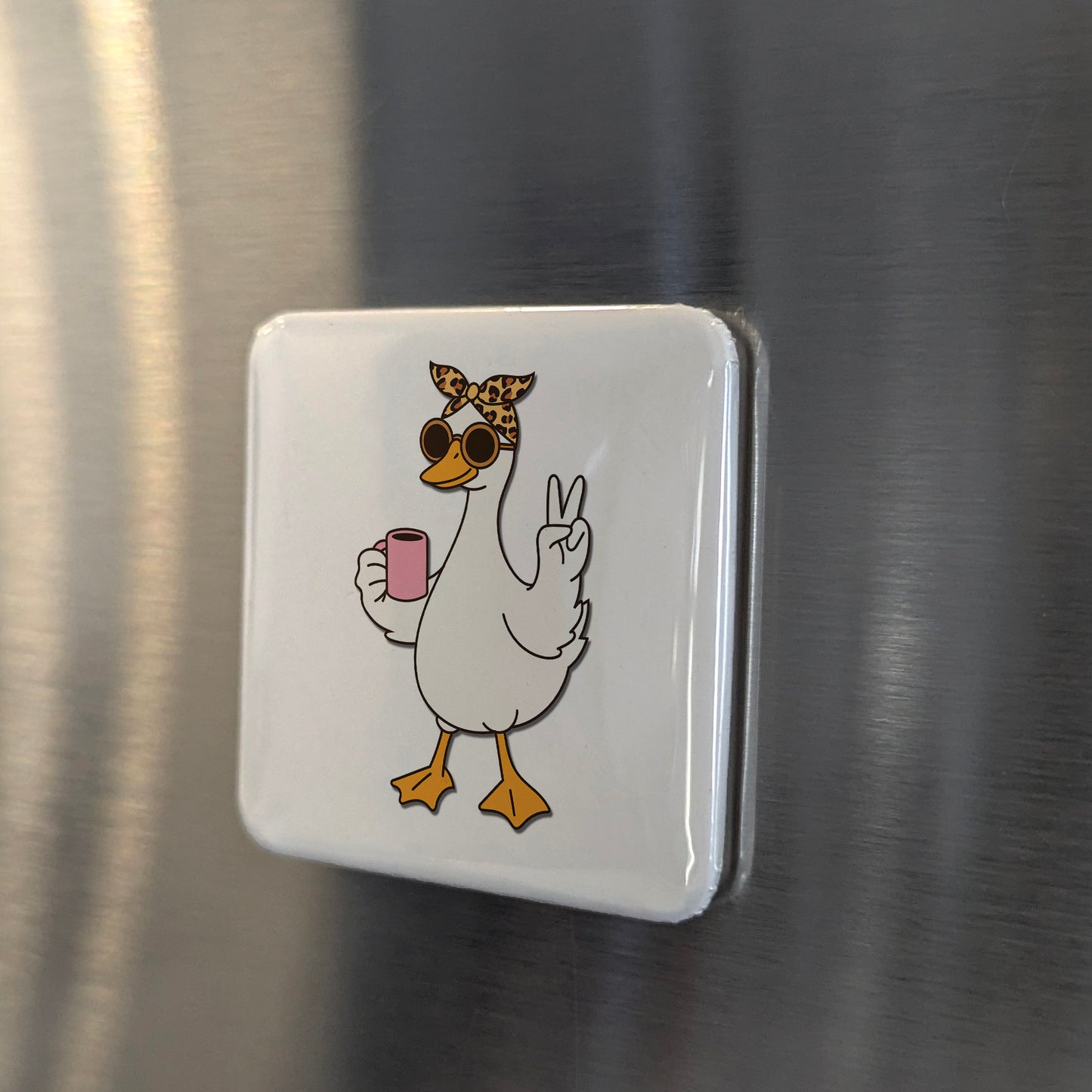 Goose Mom Chillin Magnet | 2×2 | Made in Canada - PhiloPerse