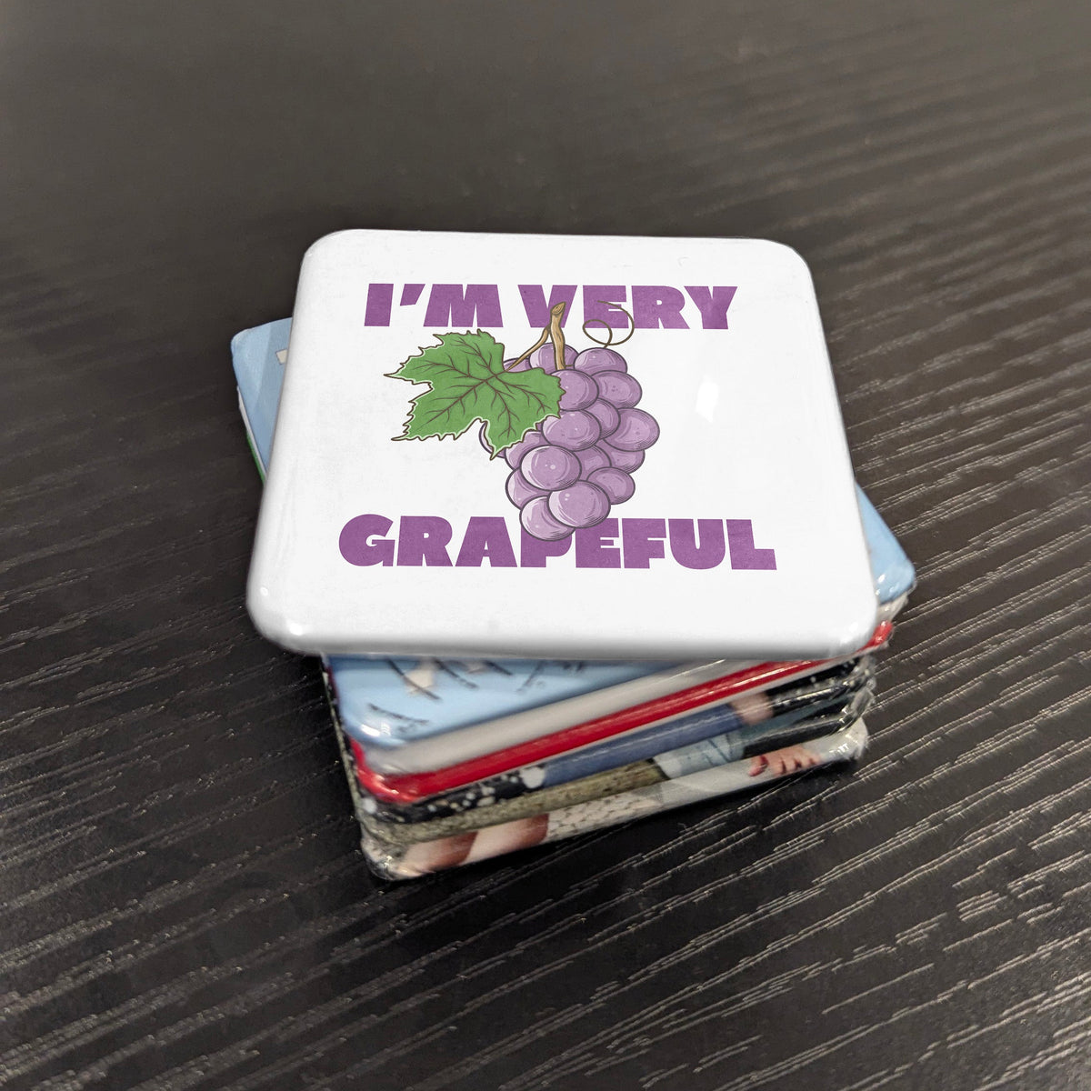 I'm Very Grapeful Magnet | A Bunch of Thanks | 2×2 | Made in Canada - PhiloPerse
