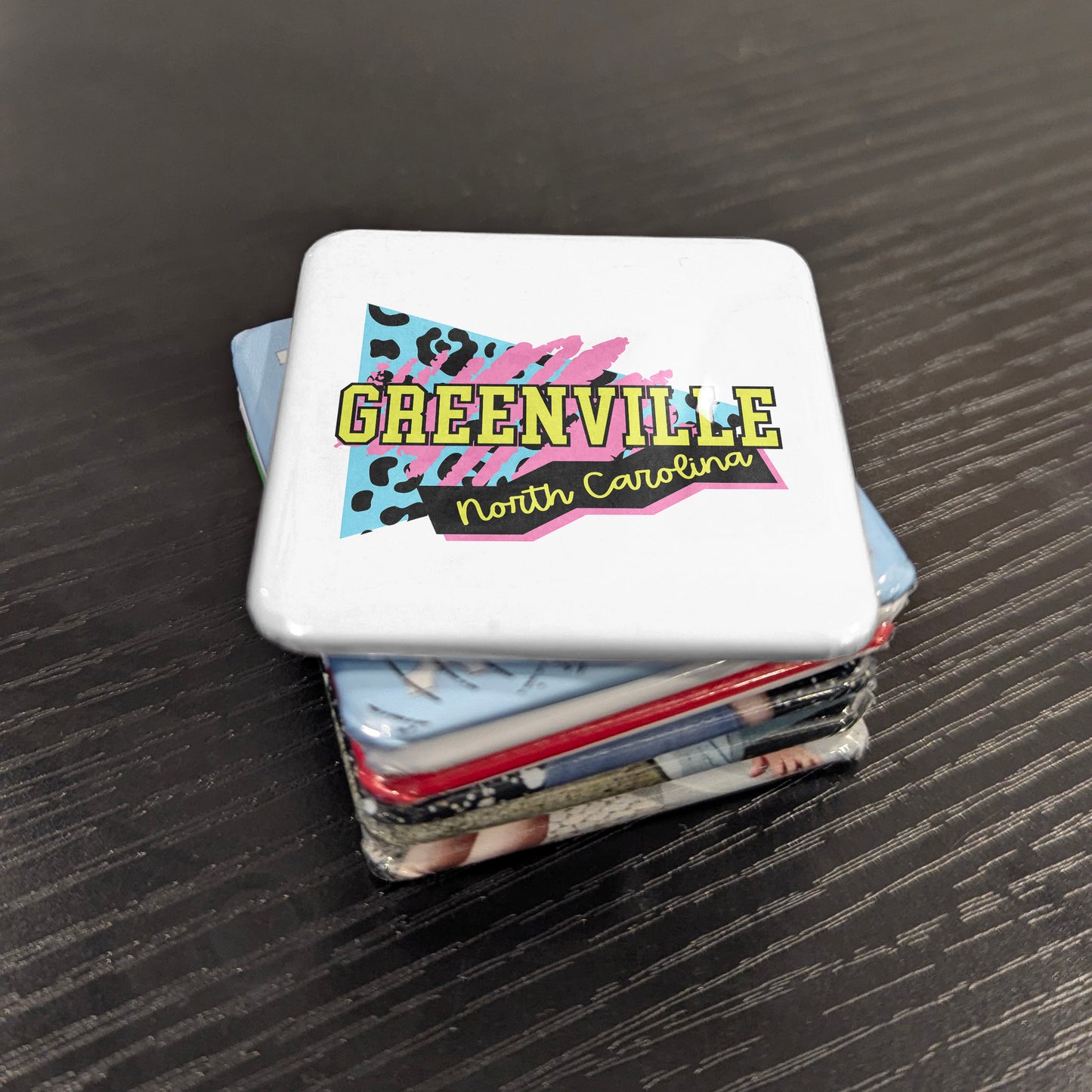 Greenville North Carolina Magnet | Retro Glam | 2×2 | Made in Canada - PhiloPerse