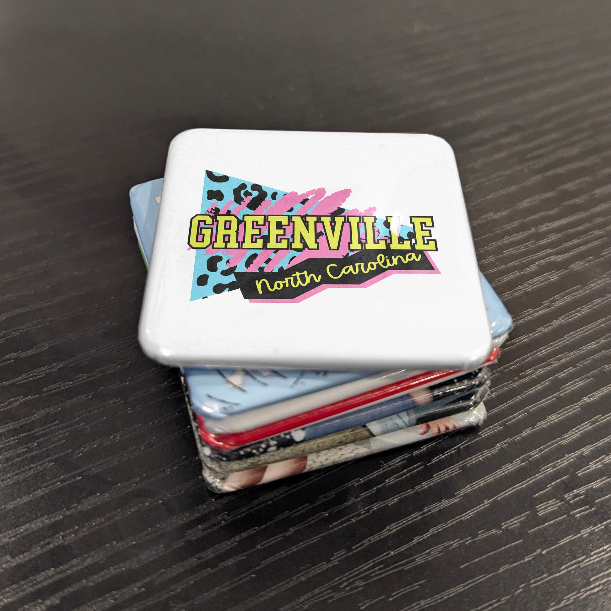 Greenville North Carolina Magnet | Retro Glam | 2×2 | Made in Canada - PhiloPerse
