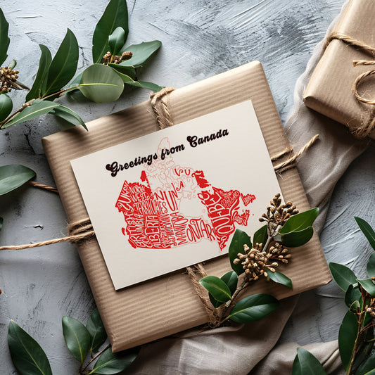 Greetings from Canada Art Print & Wall Art | Made in Canada - PhiloPerse