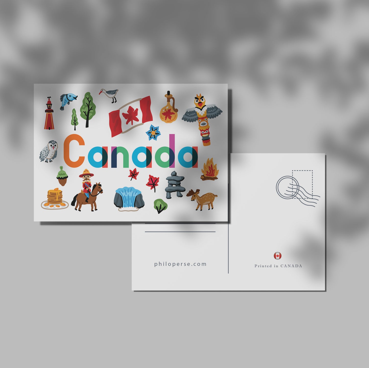 Canada Illustrated Art Print & Wall Art | Made in Canada - PhiloPerse