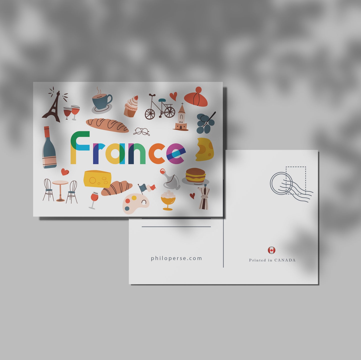 France Illustrated Art Print & Wall Art | Made in Canada - PhiloPerse
