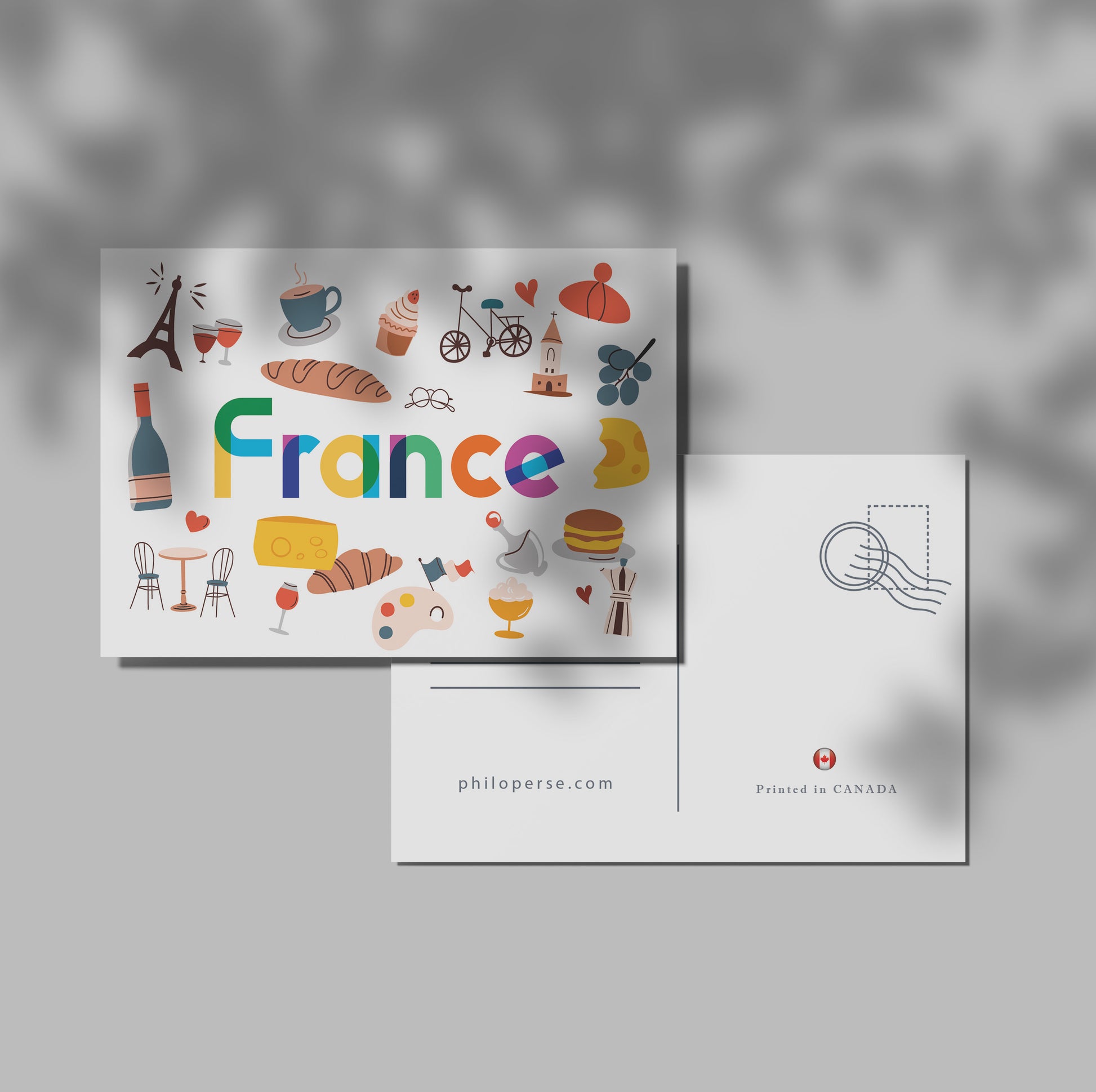 France Illustrated Art Print & Wall Art | Made in Canada - PhiloPerse