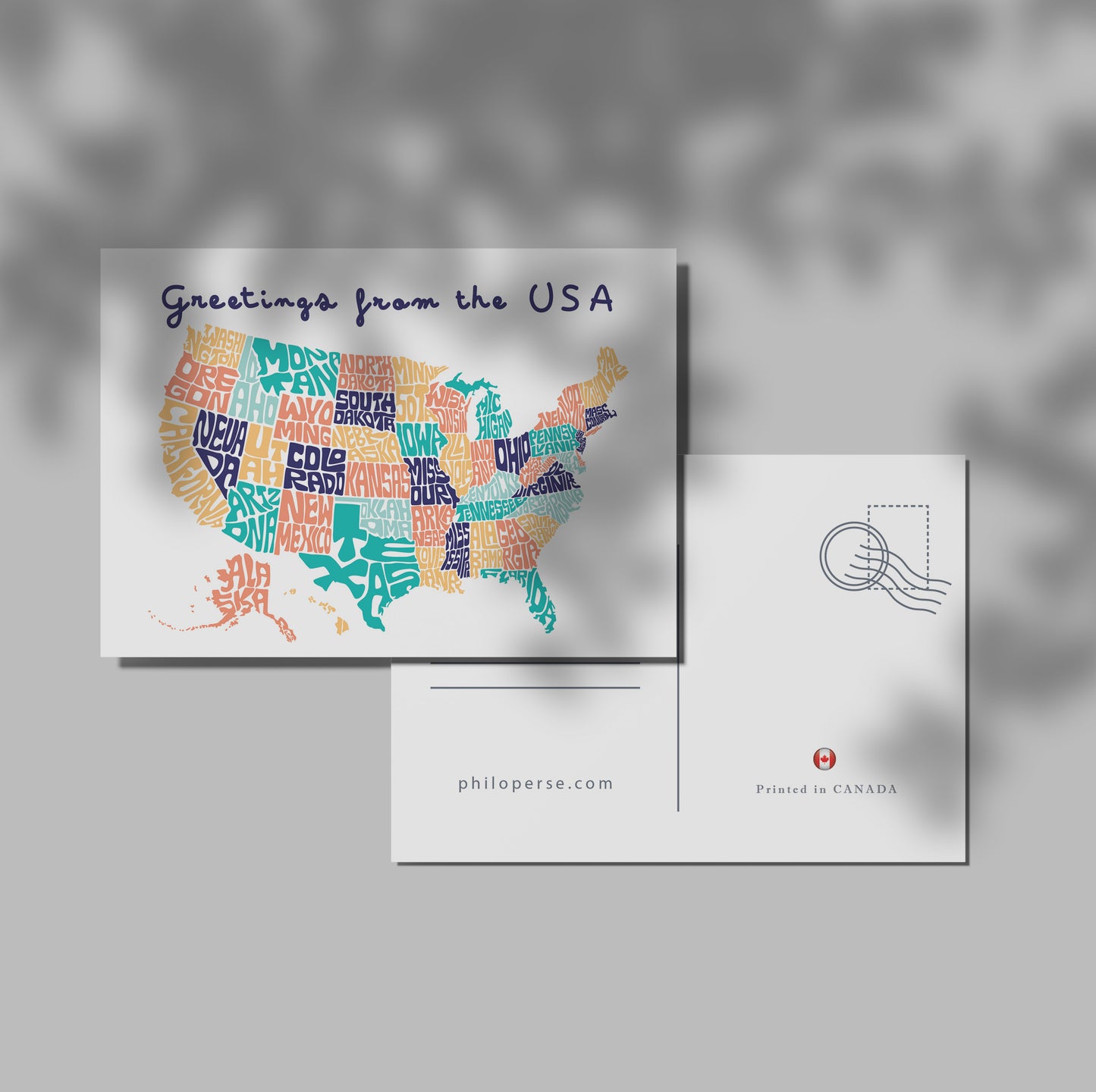 Greetings from the USA Art Print & Wall Art | Made in Canada - PhiloPerse