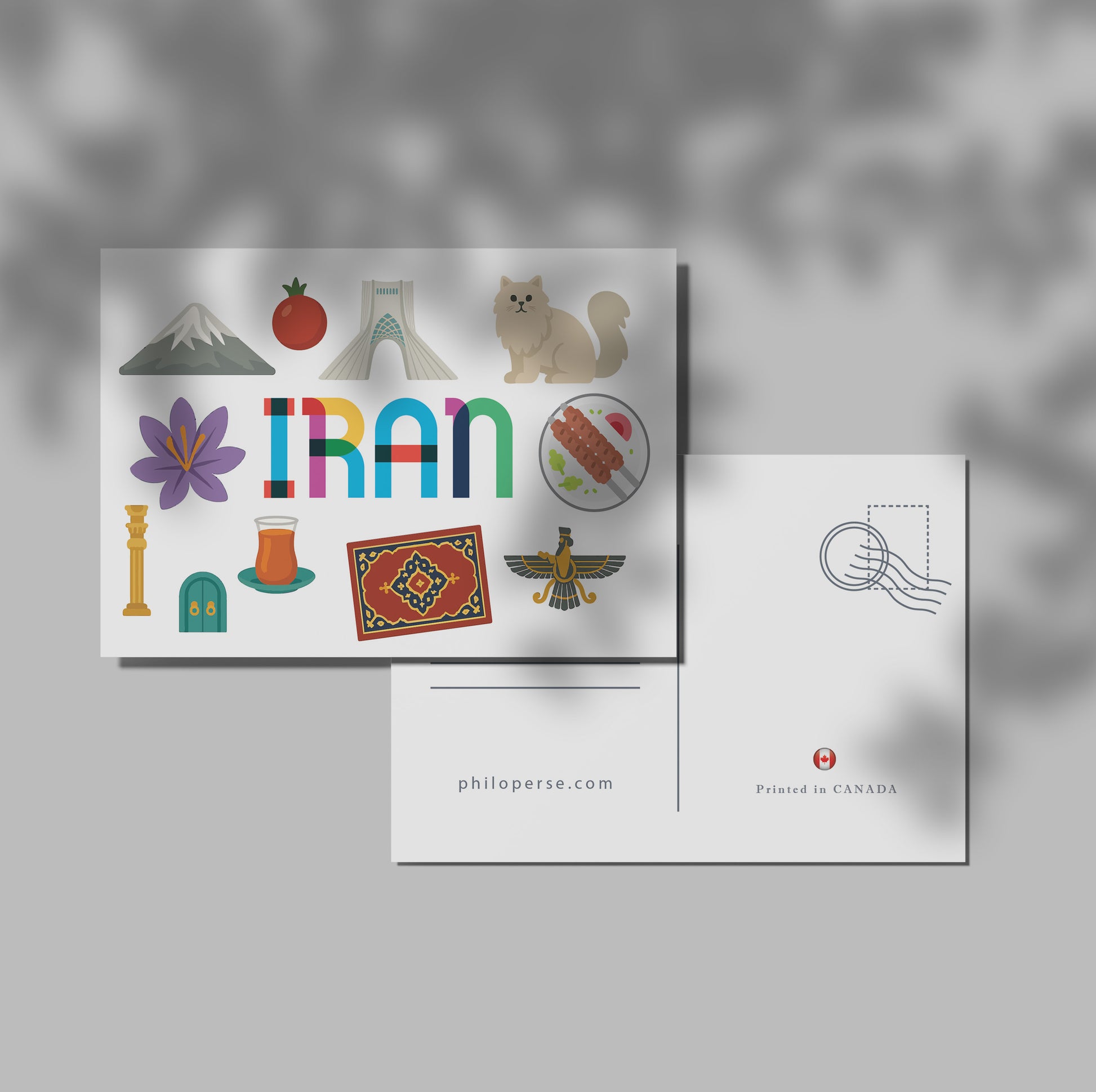 Iran Illustrated Art Print & Wall Art | Made in Canada - PhiloPerse