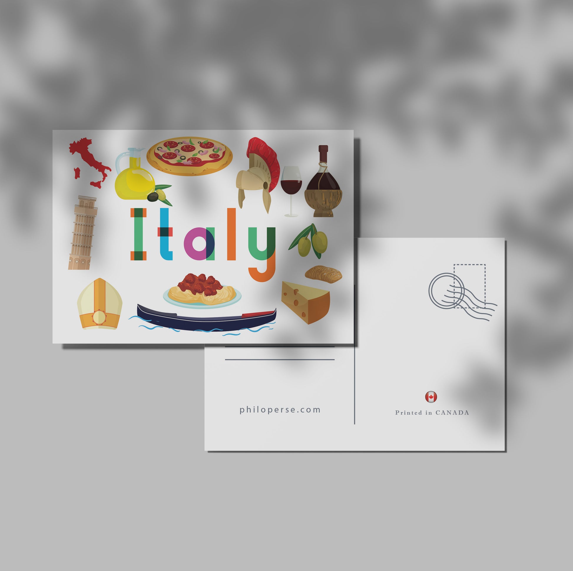 Italy Illustrated Art Print & Wall Art | Made in Canada - PhiloPerse