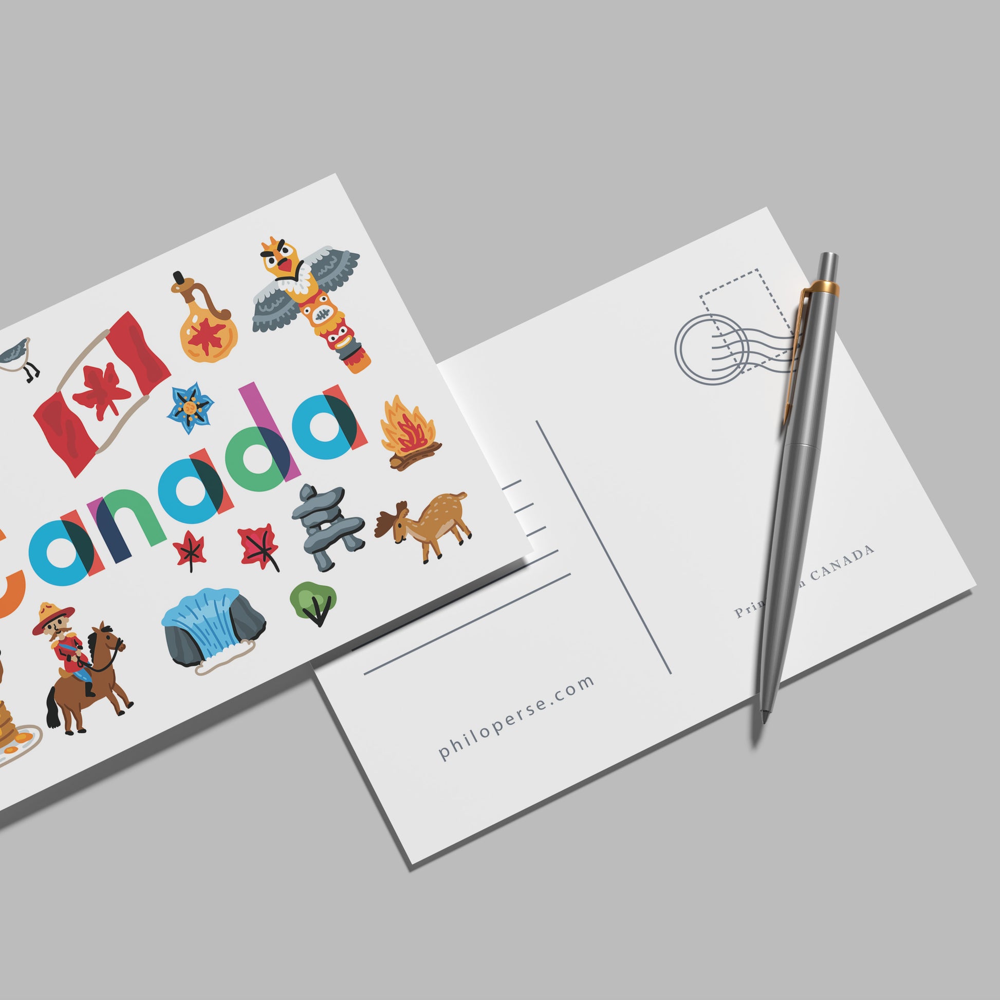 Canada Illustrated Art Print & Wall Art | Made in Canada - PhiloPerse