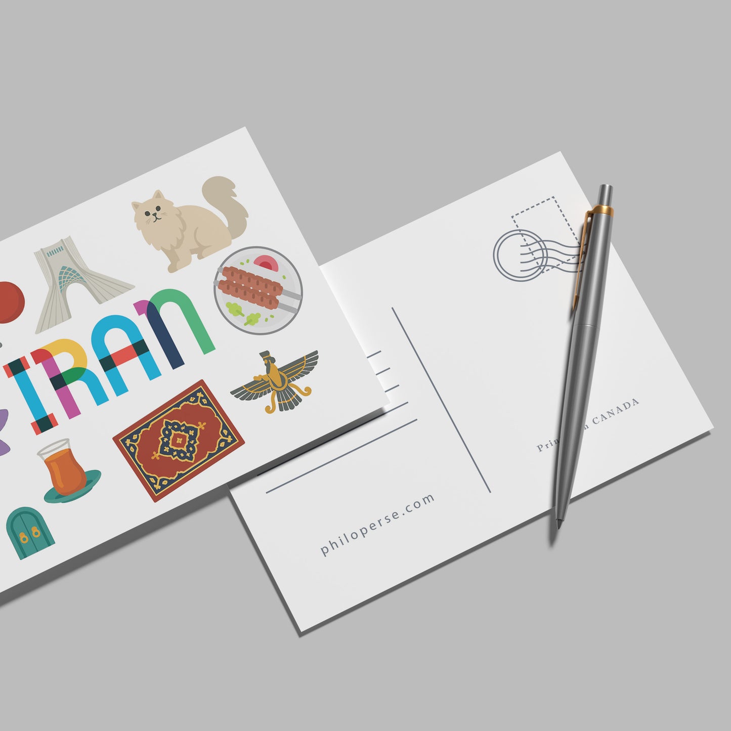 Iran Illustrated Art Print & Wall Art | Made in Canada - PhiloPerse