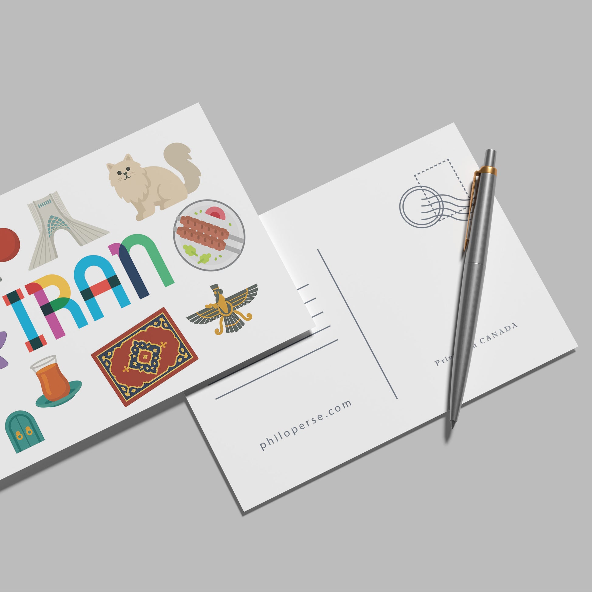 Iran Illustrated Art Print & Wall Art | Made in Canada - PhiloPerse