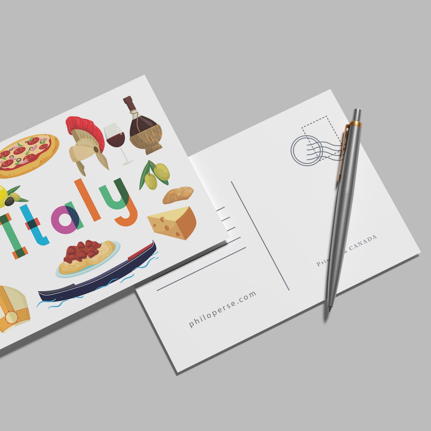 Italy Illustrated Art Print & Wall Art | Made in Canada - PhiloPerse
