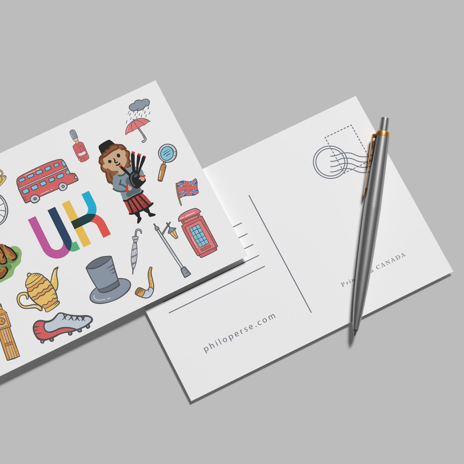 UK Illustrated Art Print & Wall Art | Made in Canada - PhiloPerse