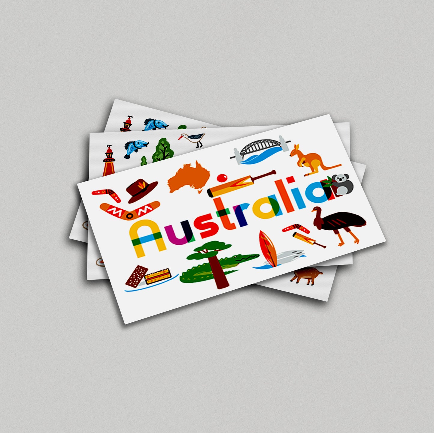 Australia Illustrated Postcard - PhiloPerse