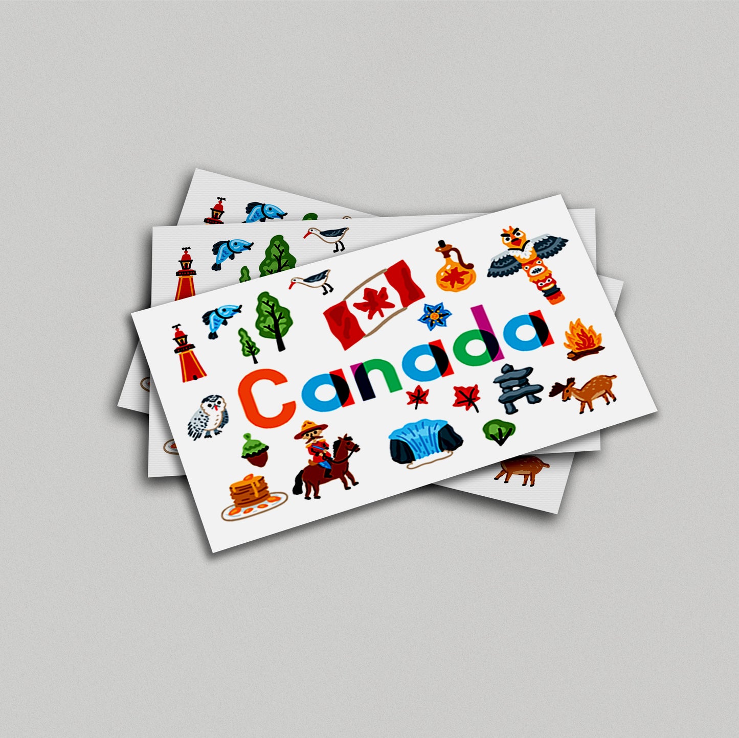 Canada Illustrated Art Print & Wall Art | Made in Canada - PhiloPerse