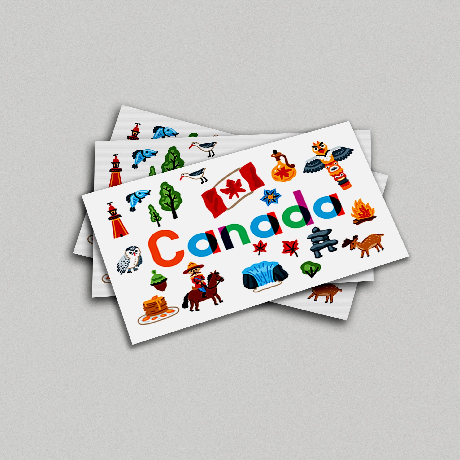 Canada Illustrated Art Print & Wall Art | Made in Canada - PhiloPerse