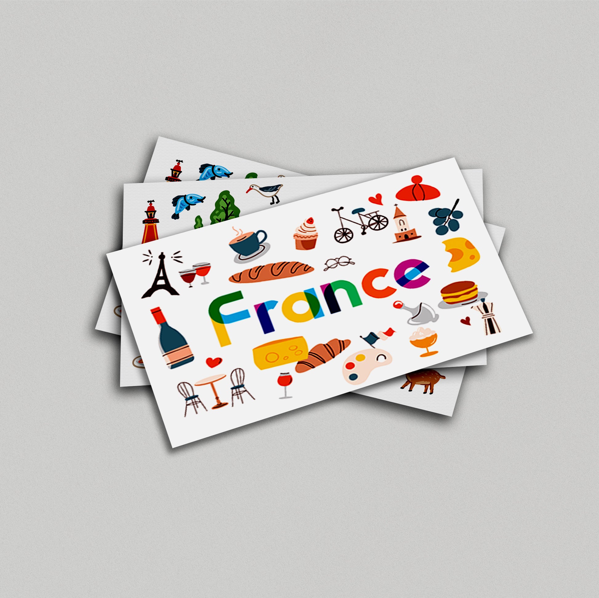 France Illustrated Art Print & Wall Art | Made in Canada - PhiloPerse