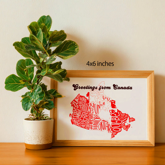 Greetings from Canada Art Print & Wall Art | Made in Canada - PhiloPerse