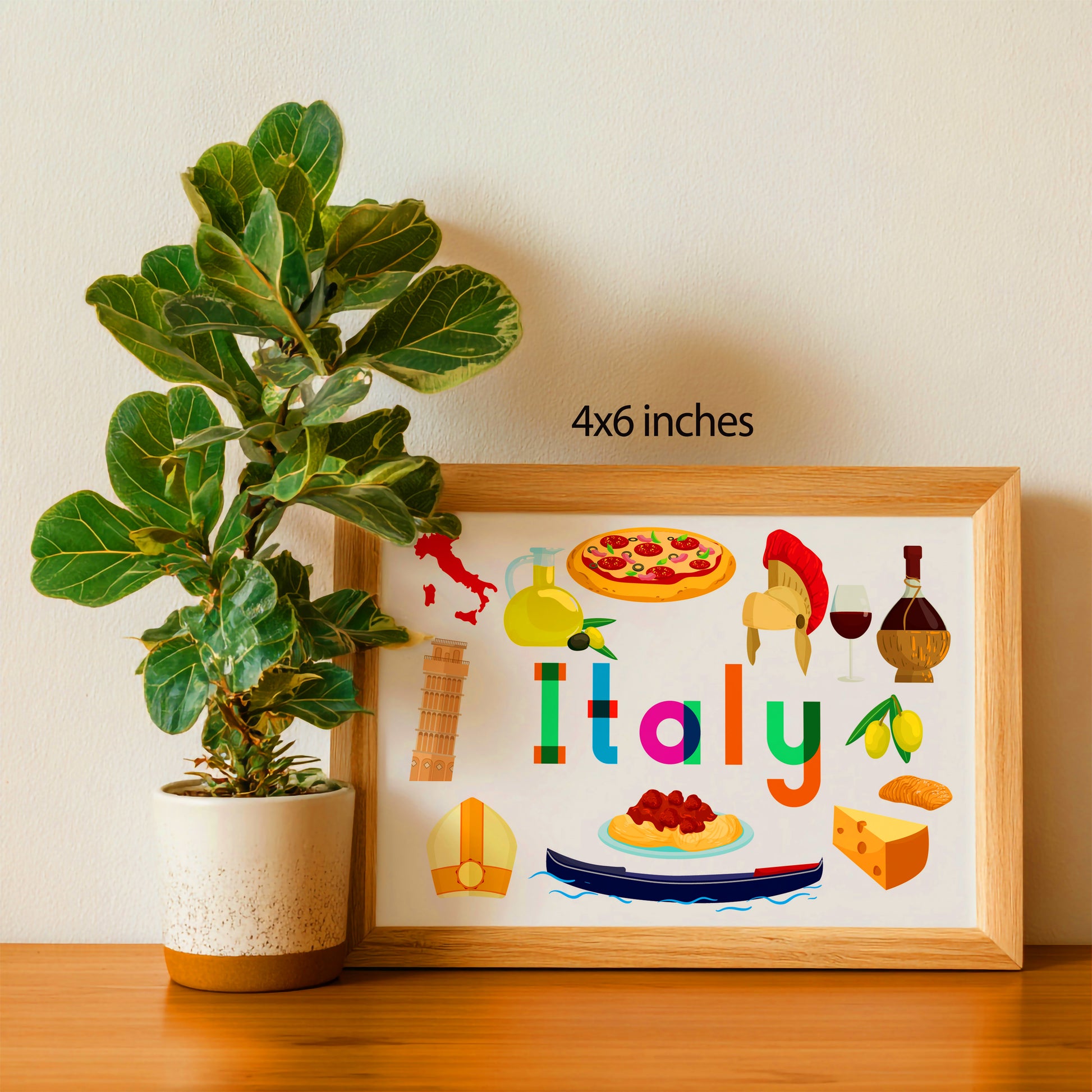 Italy Illustrated Art Print & Wall Art | Made in Canada - PhiloPerse