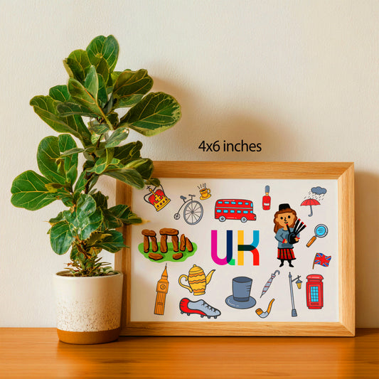 UK Illustrated Art Print & Wall Art | Made in Canada - PhiloPerse