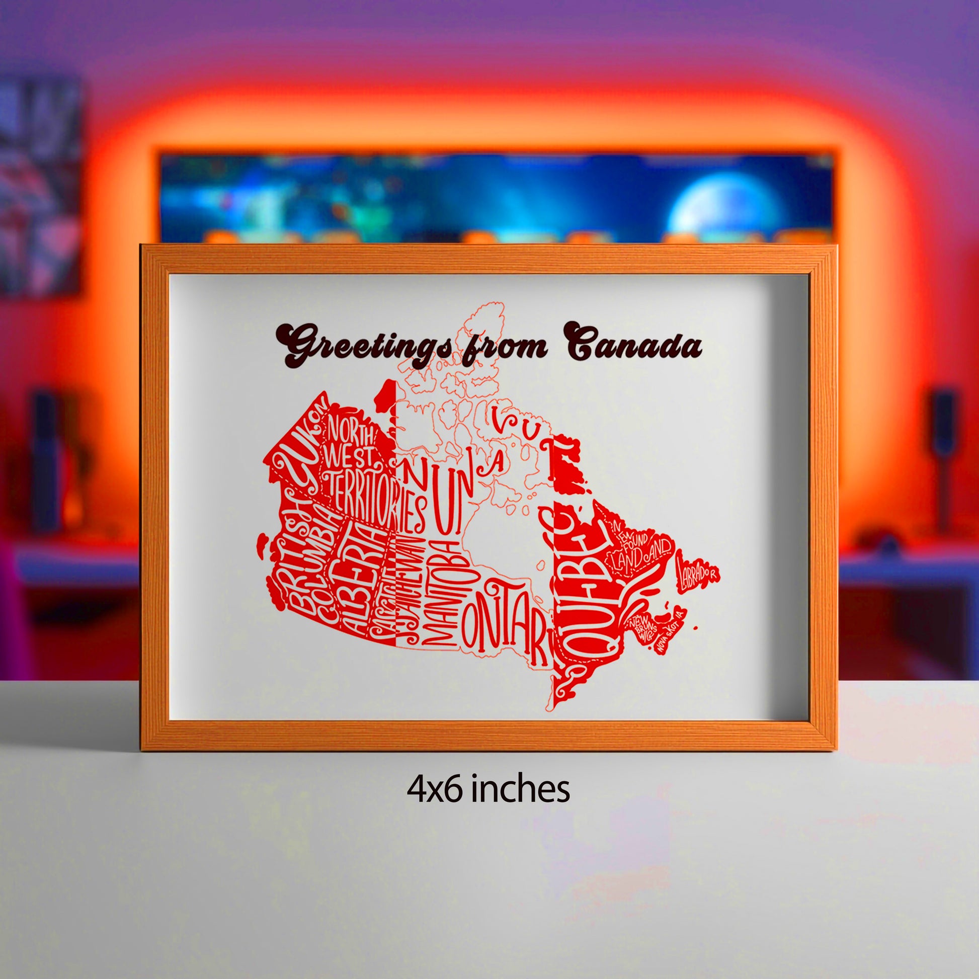 Greetings from Canada Art Print & Wall Art | Made in Canada - PhiloPerse