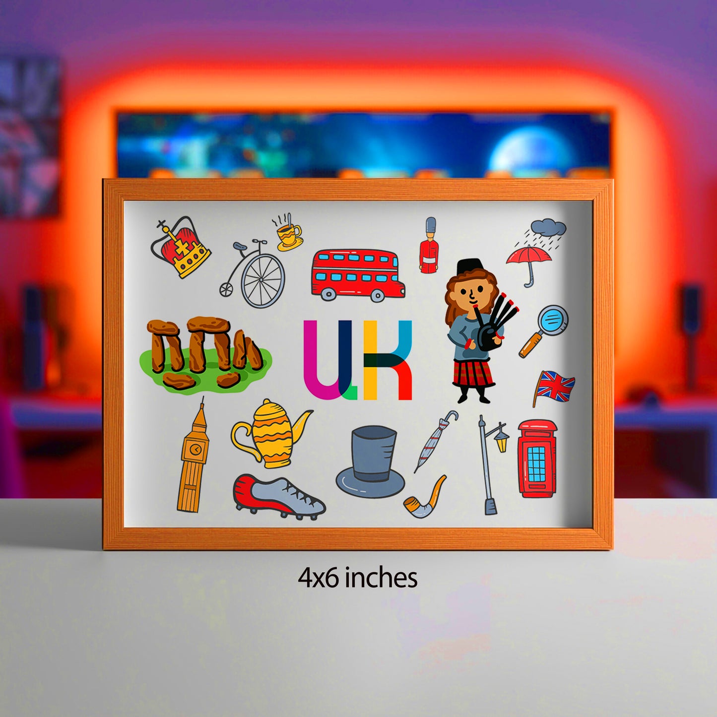 UK Illustrated Art Print & Wall Art | Made in Canada - PhiloPerse