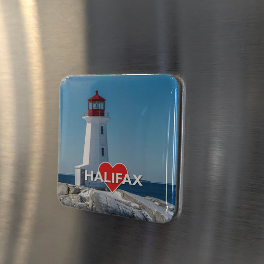 Halifax Nova Scotia Magnet | Harbour City of the Atlantic | 2x2 | Made in Canada - PhiloPerse