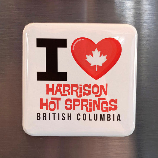 Harrison Hot Springs BC Magnet | Hot Springs Capital of Canada | 2x2 | Made in Canada - PhiloPerse