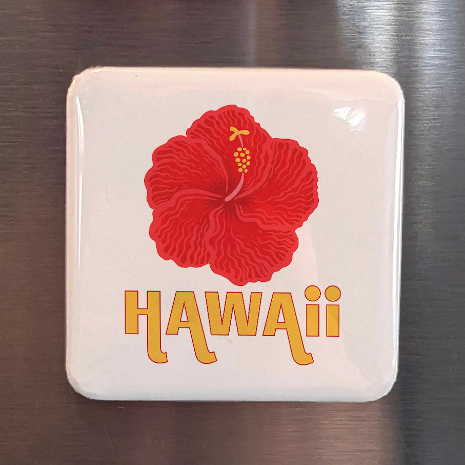 Hawaii Magnet | Aloha Hibiscus | 2×2 | Made in Canada - PhiloPerse