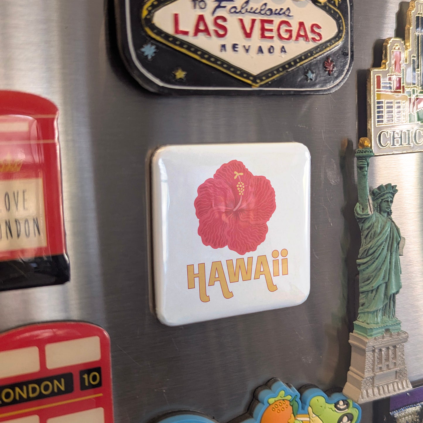 Hawaii Magnet | Aloha Hibiscus | 2×2 | Made in Canada - PhiloPerse