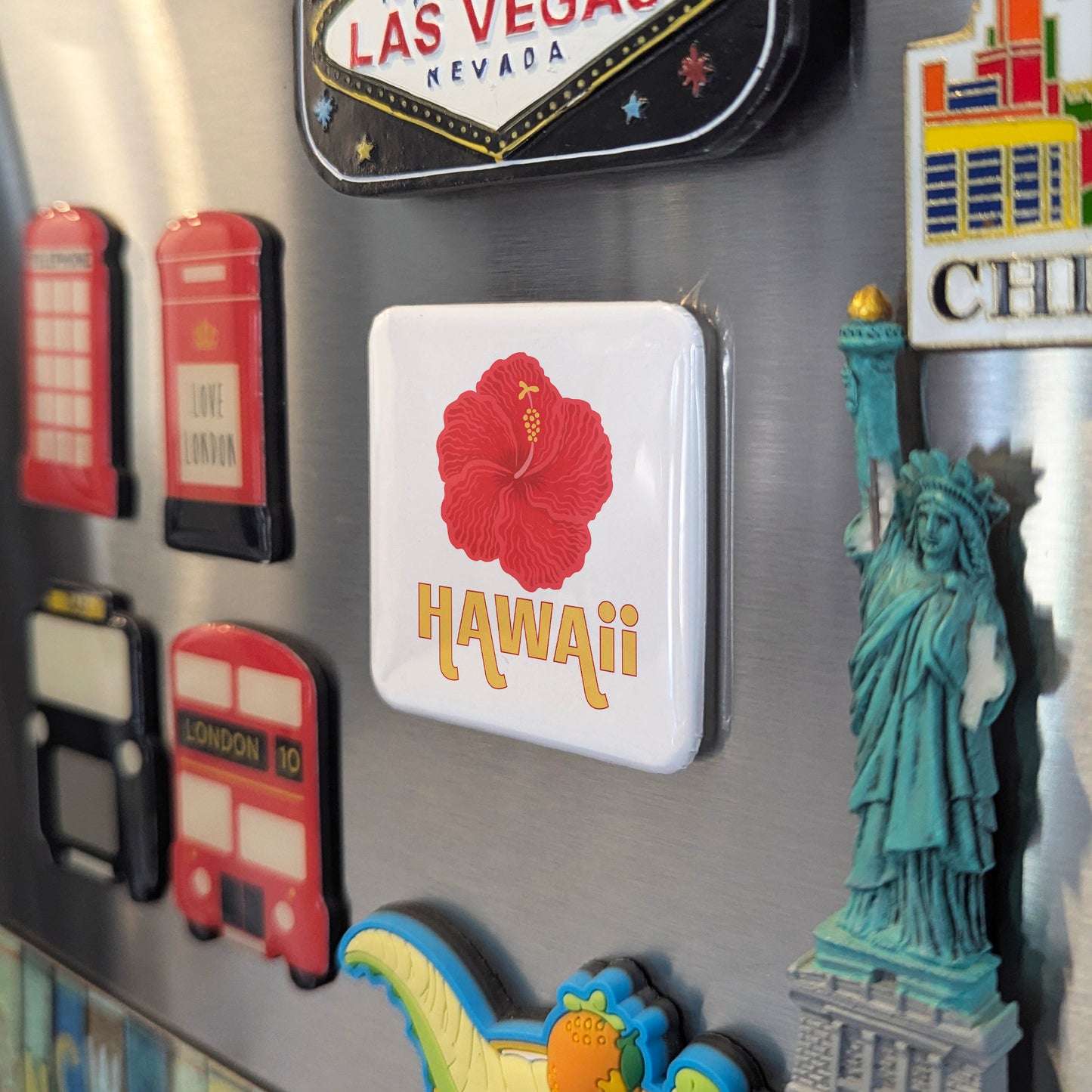 Hawaii Magnet | Aloha Hibiscus | 2×2 | Made in Canada - PhiloPerse