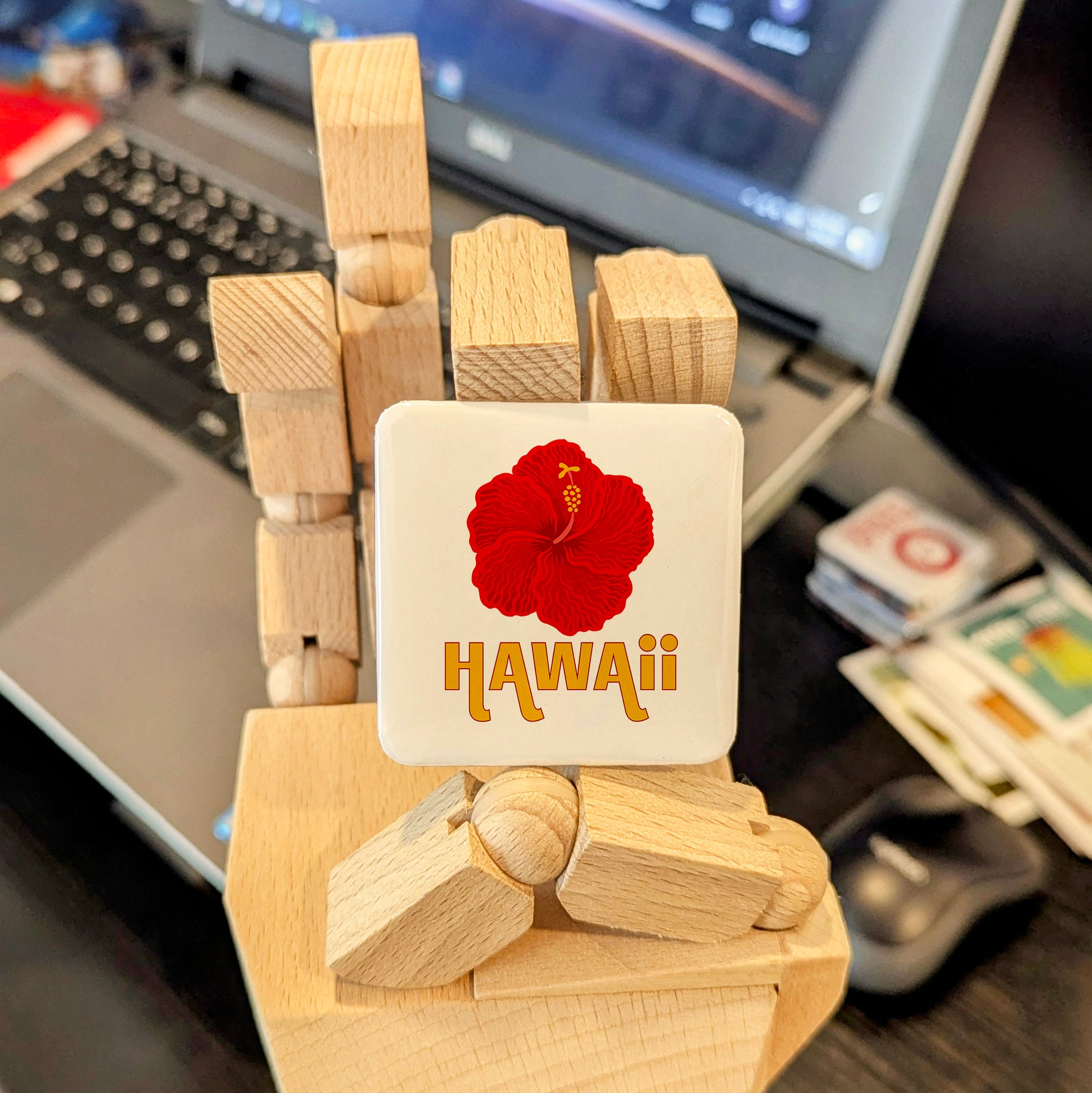 Hawaii Magnet | Aloha Hibiscus | 2×2 | Made in Canada - PhiloPerse
