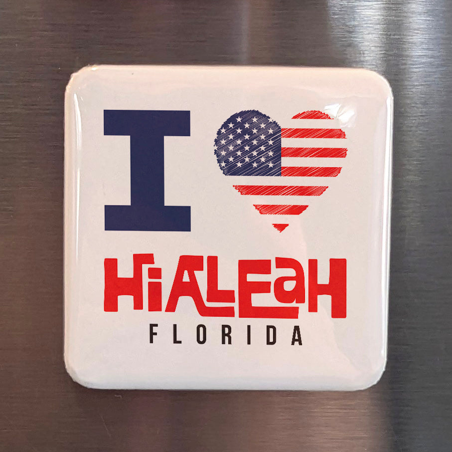 Hialeah Florida Magnet | City of Progress | 2×2 | Made in Canada - PhiloPerse