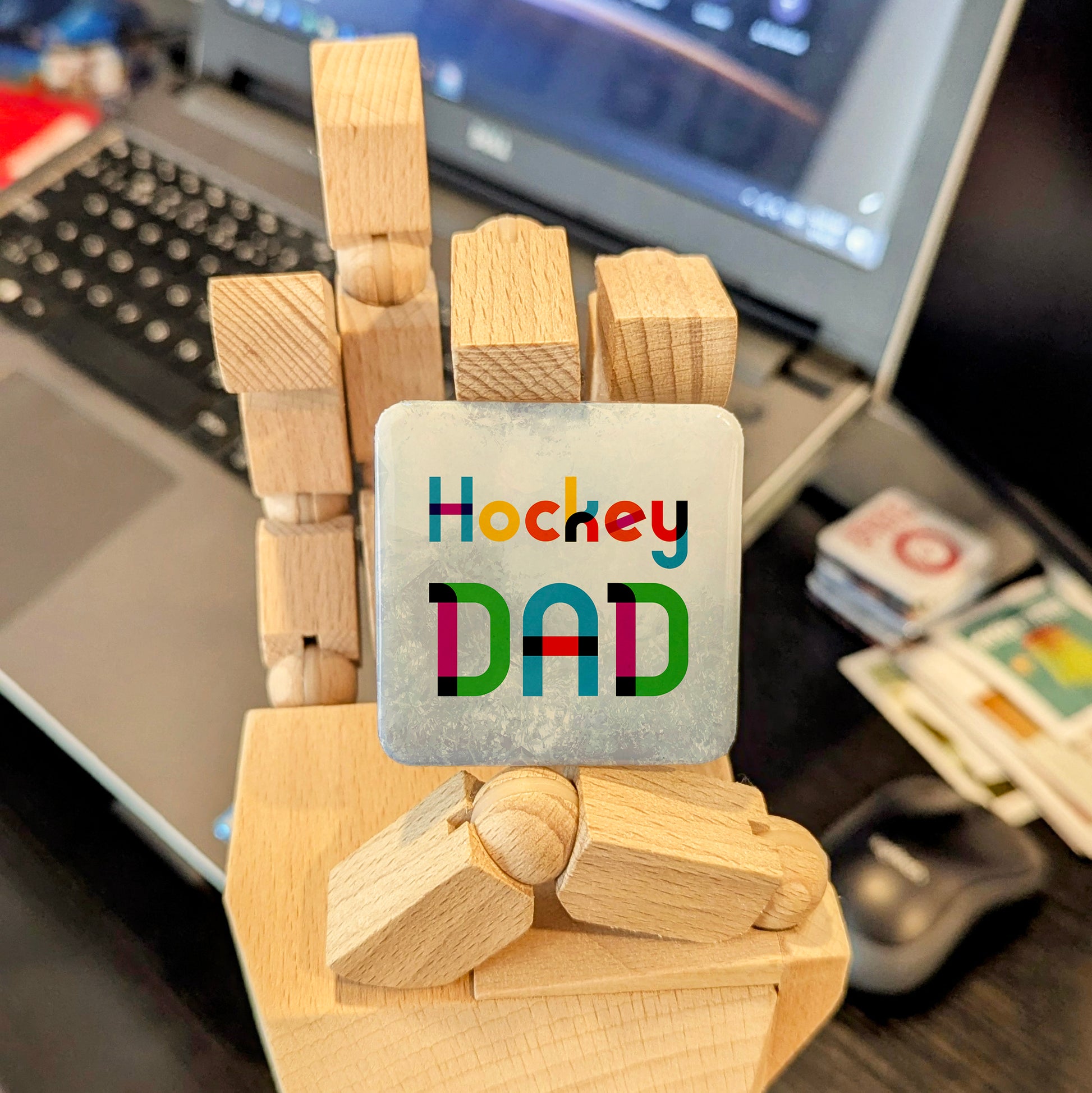 Hockey Dad Fridge Magnet - PhiloPerse