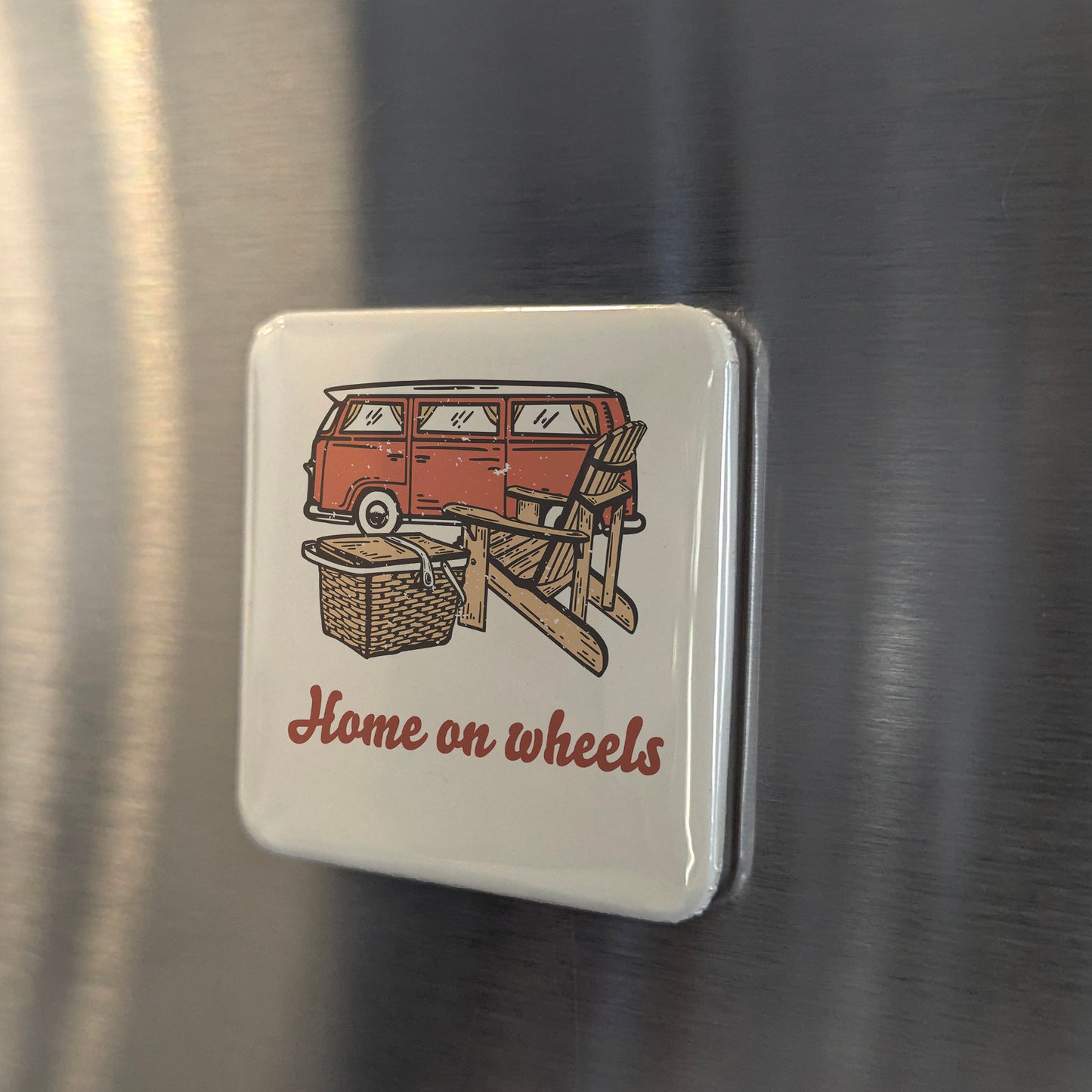 Home on Wheels Fridge Magnet - PhiloPerse