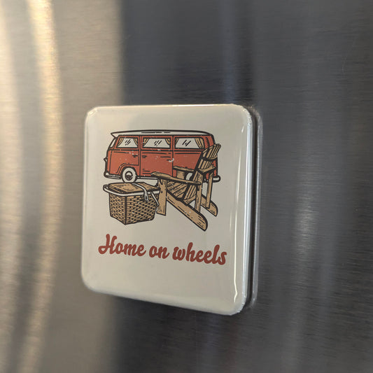 Home on Wheels Fridge Magnet - PhiloPerse