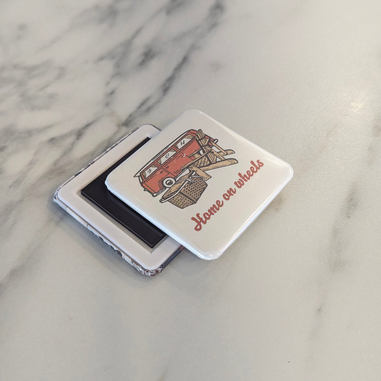 Home on Wheels Fridge Magnet - PhiloPerse